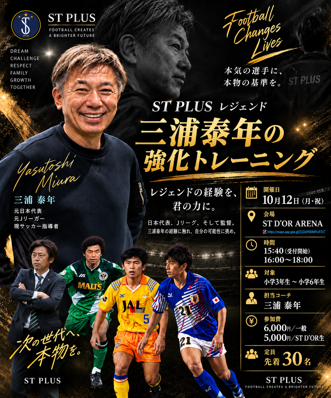 ST PLUS レジェンド　三浦泰年氏クリニック